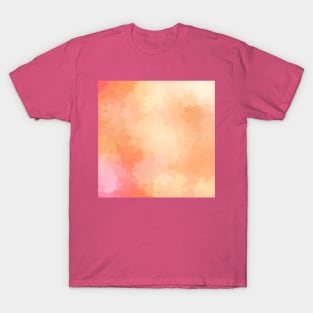 Peach Summer Abstract Painting T-Shirt